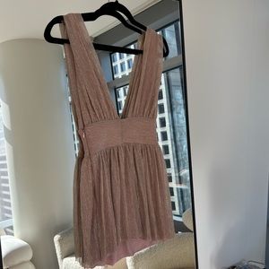 Champagne Mini Dress by superdown (Revolve)